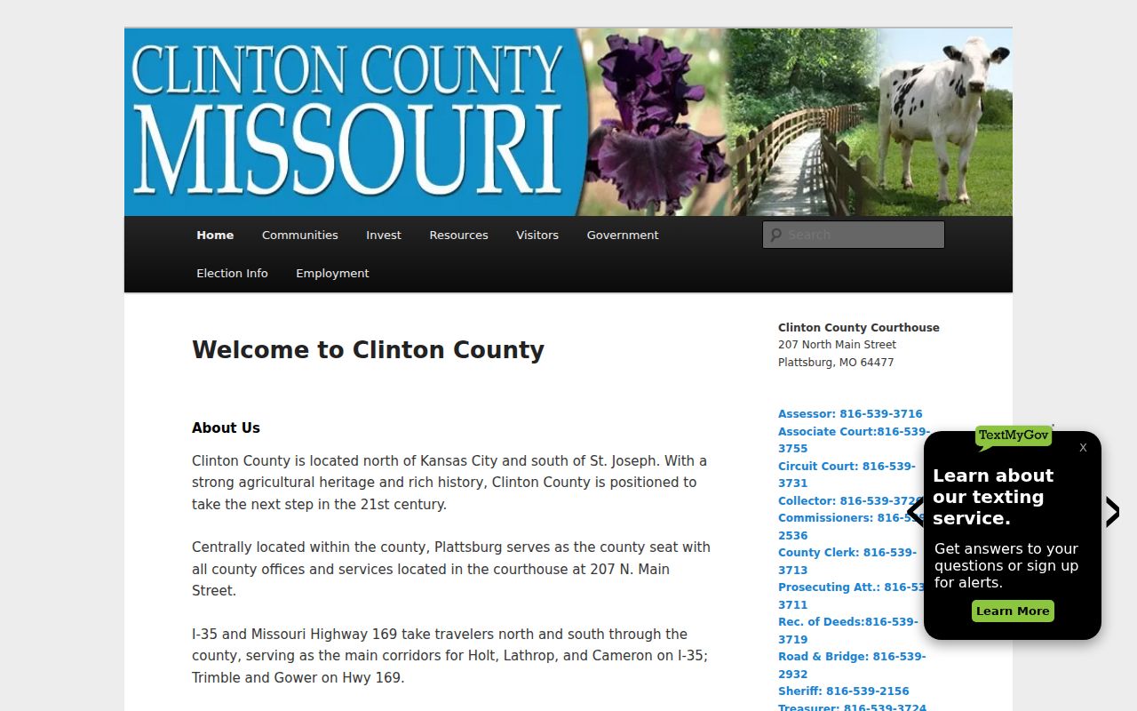 Clinton County criminal records government directory