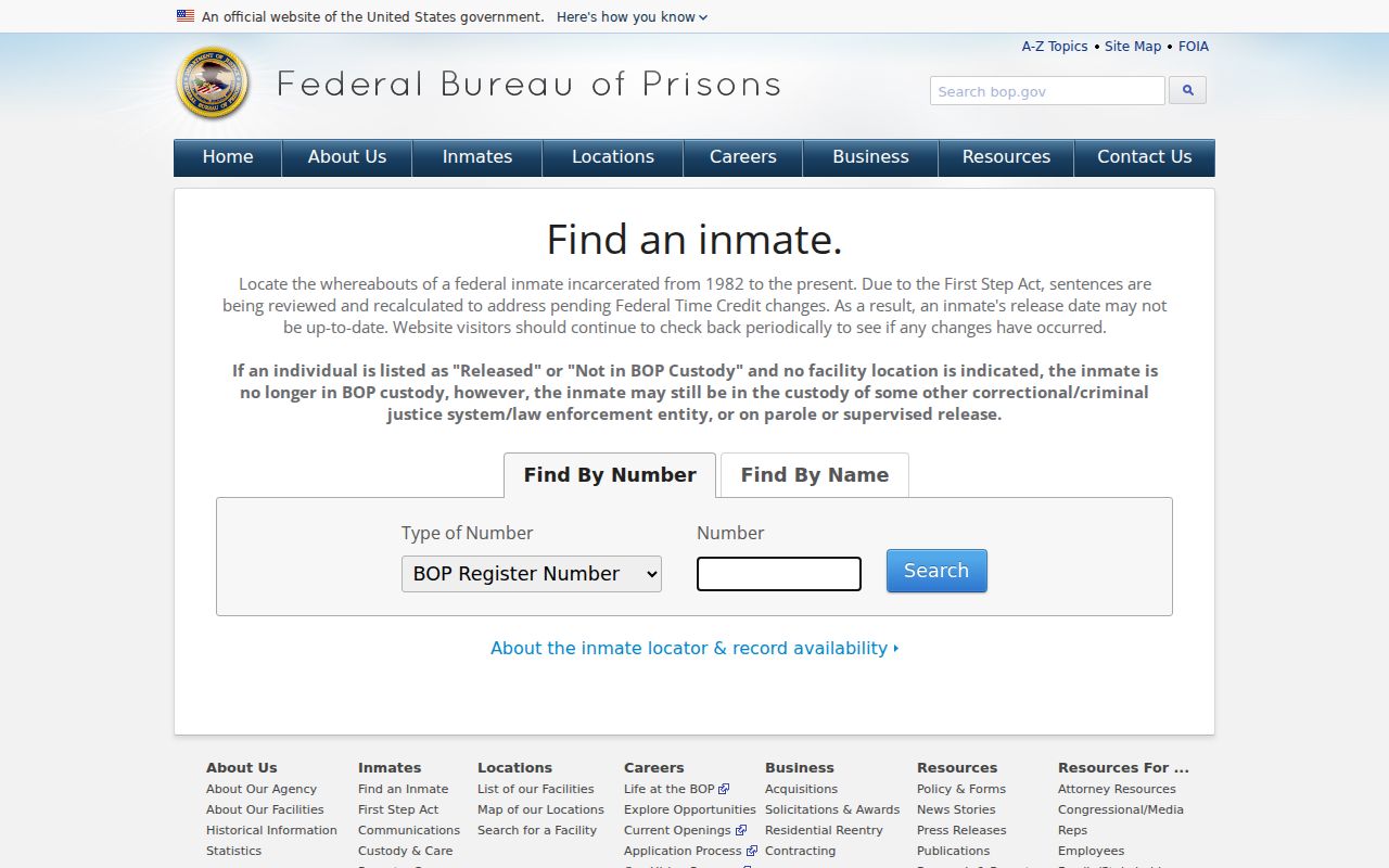 Clinton County criminal history federal inmate locator
