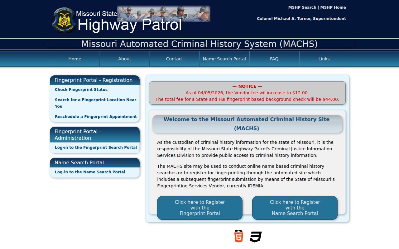 Clinton County criminal history MACHS gateway